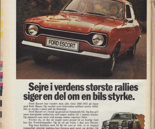 Escort reklame Motor 1973